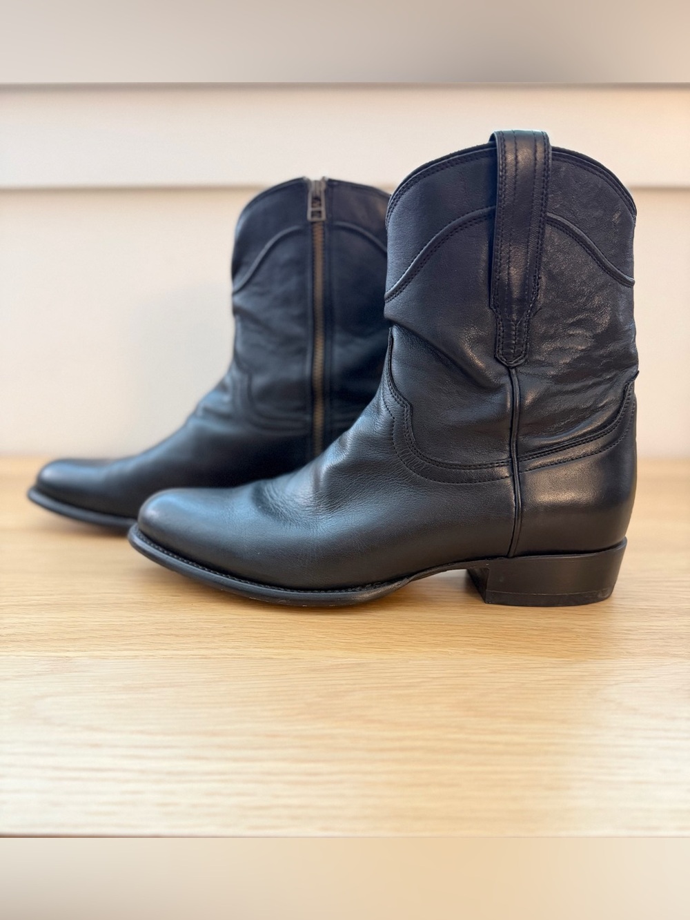 Tecovas The Dean - Midnight Calf Leather Boots / 10.5 / D-Average